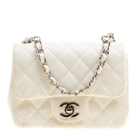 chanel quilted bag white - CHANEL White Quilted Bags & Handbags for Women .